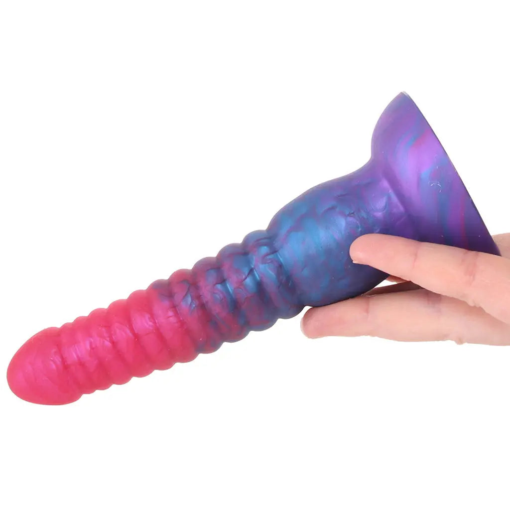 Colours Stacked 6 Inch Dildo in Pink/Blue ns novelties