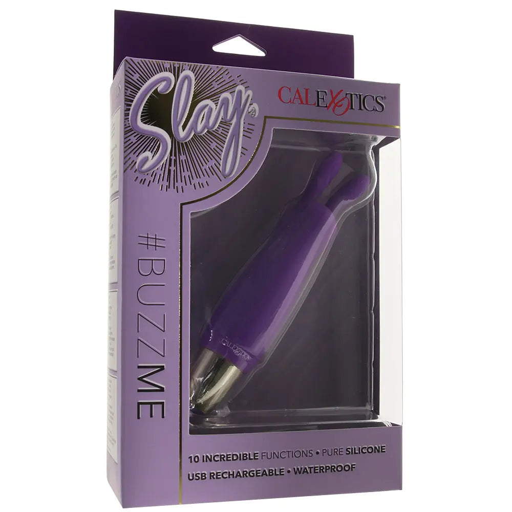 Slay #Buzz Me Rechargeable Vibe Sex Toys Calgary Same-Day Delivery CalExotics packed view