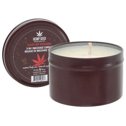 3-in-1 Massage Candle 6oz/170g in Stuff My Stocking Earthly Body