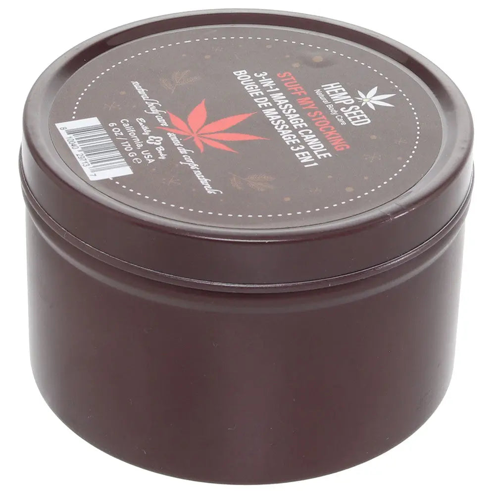 3-in-1 Massage Candle 6oz/170g in Stuff My Stocking Earthly Body close up