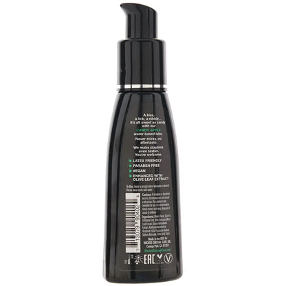 Aqua Flavored Lube 2oz/60ml in Candy Apple Calgary Same-Day Delivery Wicked Sensual Care back view