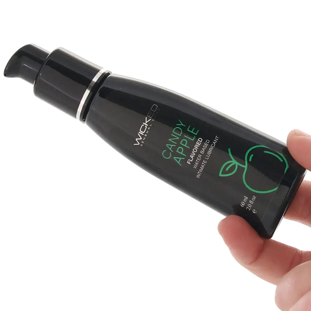 Aqua Flavored Lube 2oz/60ml in Candy Apple Calgary Same-Day Delivery Wicked Sensual Care on hand