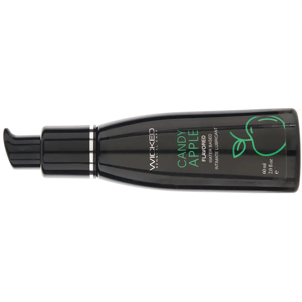 Aqua Flavored Lube 2oz/60ml in Candy Apple Calgary Same-Day Delivery Wicked Sensual Care side view