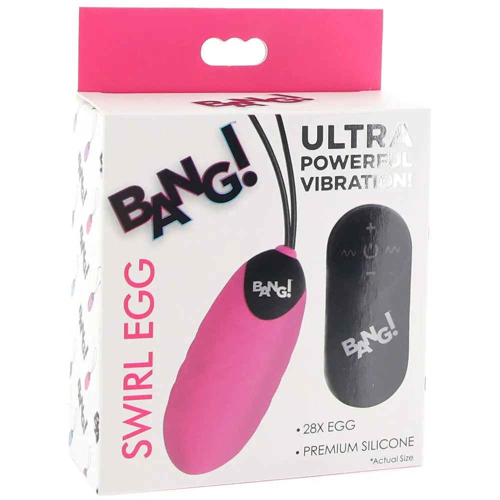 Bang! Swirl Egg Remote Vibe Calgary Same-Day Delivery XR Brands packed