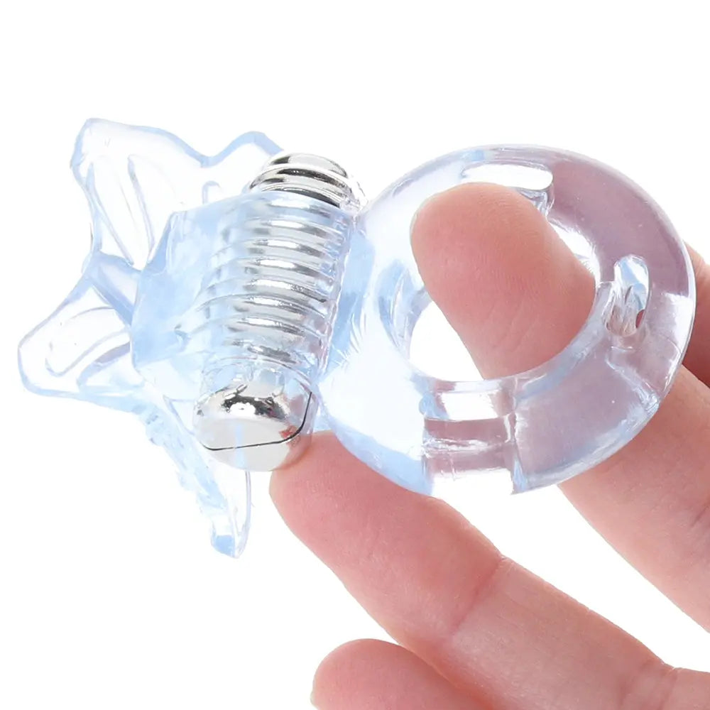Basic Essentials Butterfly Enhancer Ring Vibe on hand Sex Toys Calgary with Same-Day Delivery
