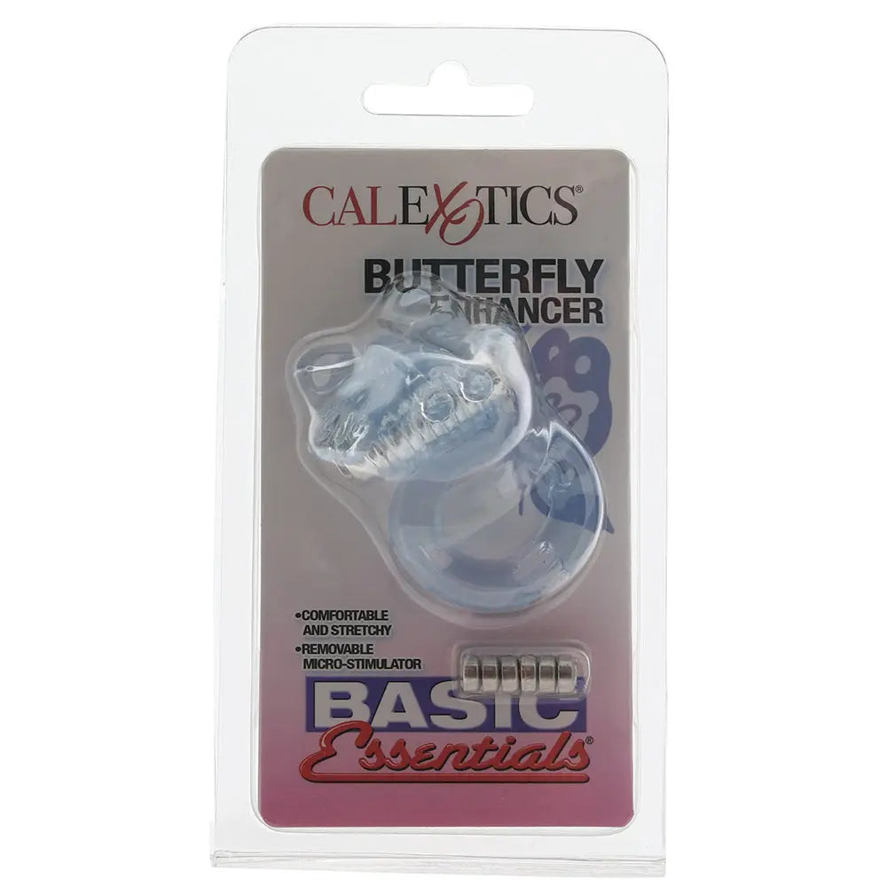 Basic Essentials Butterfly Enhancer Ring Vibe packed Sex Toys Calgary with Same-Day Delivery