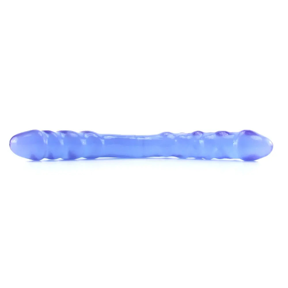 Basix 16 Inch Double Dildo in Purple Basix Rubber Works other view