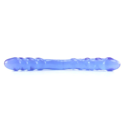 Basix 16 Inch Double Dildo in Purple Basix Rubber Works other view