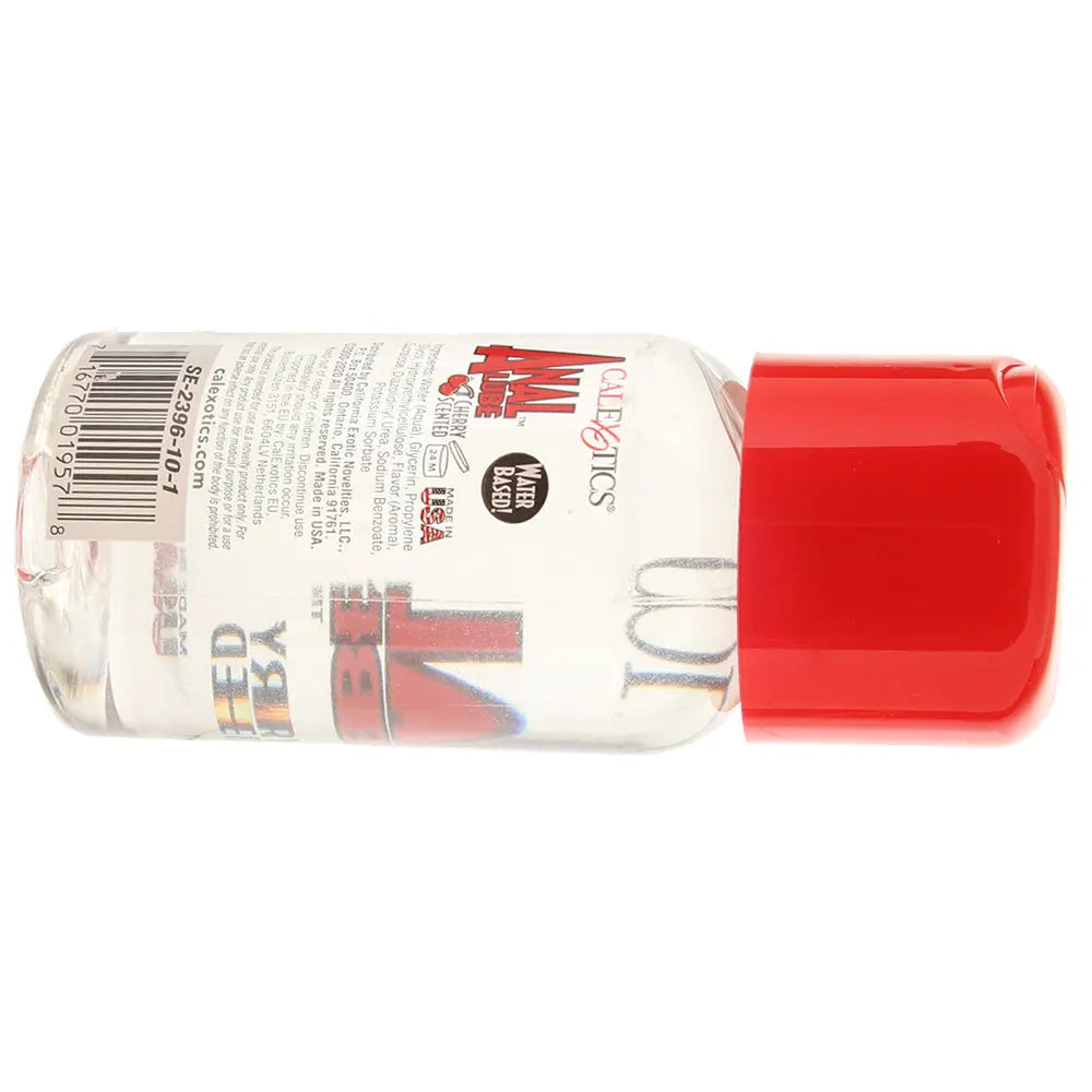 Cherry Scented Anal Lube in 6oz CalExotics side view