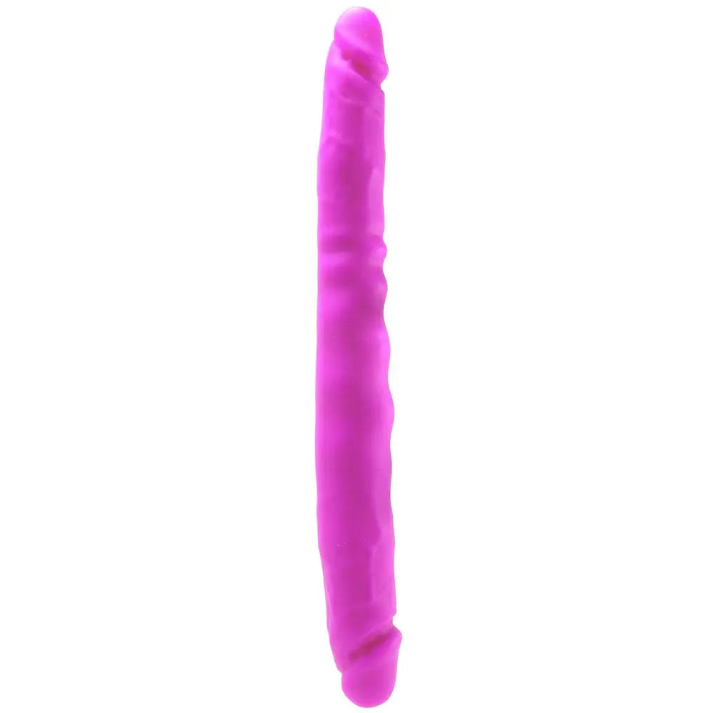 Colours Double Pleasure 12 Inch Dildo in Purple ns novelties back view