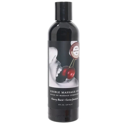 Edible Massage Oil 8oz/236ml in Cherry Earthly Body