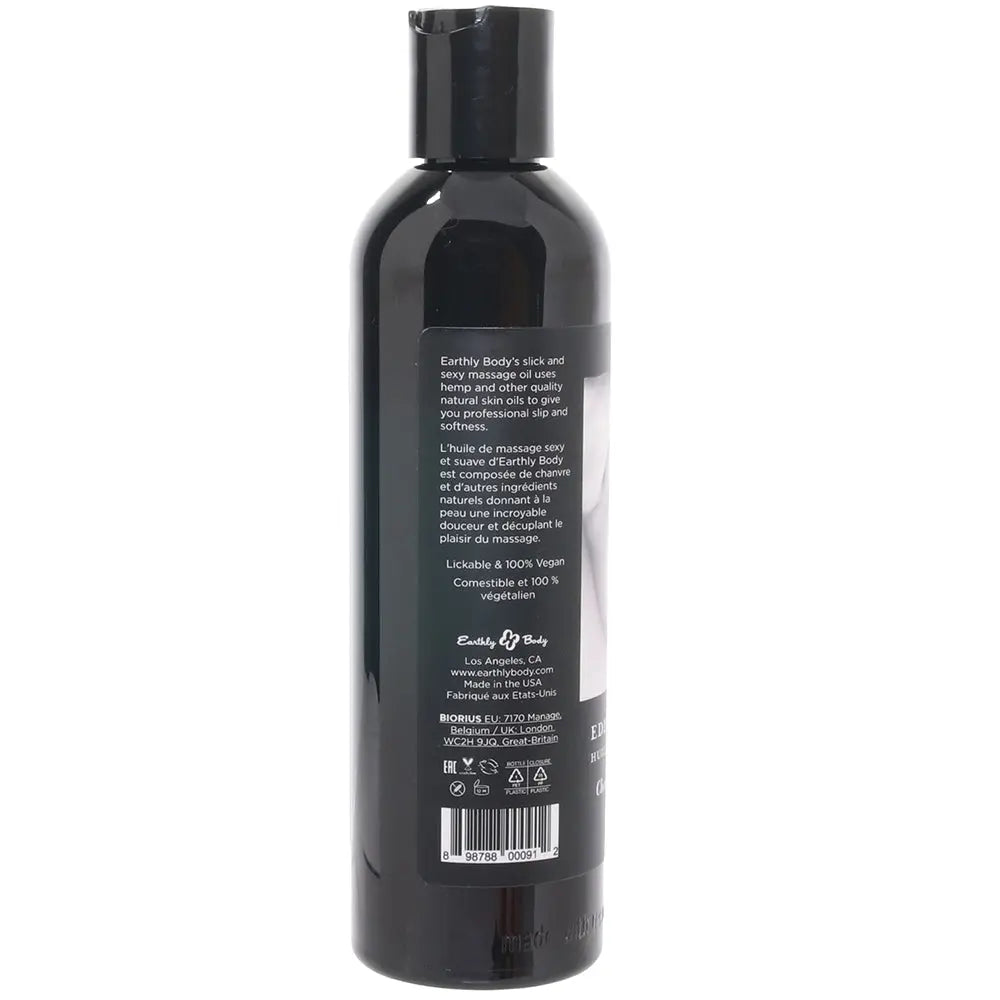 Edible Massage Oil 8oz/236ml in Cherry Earthly Body other view
