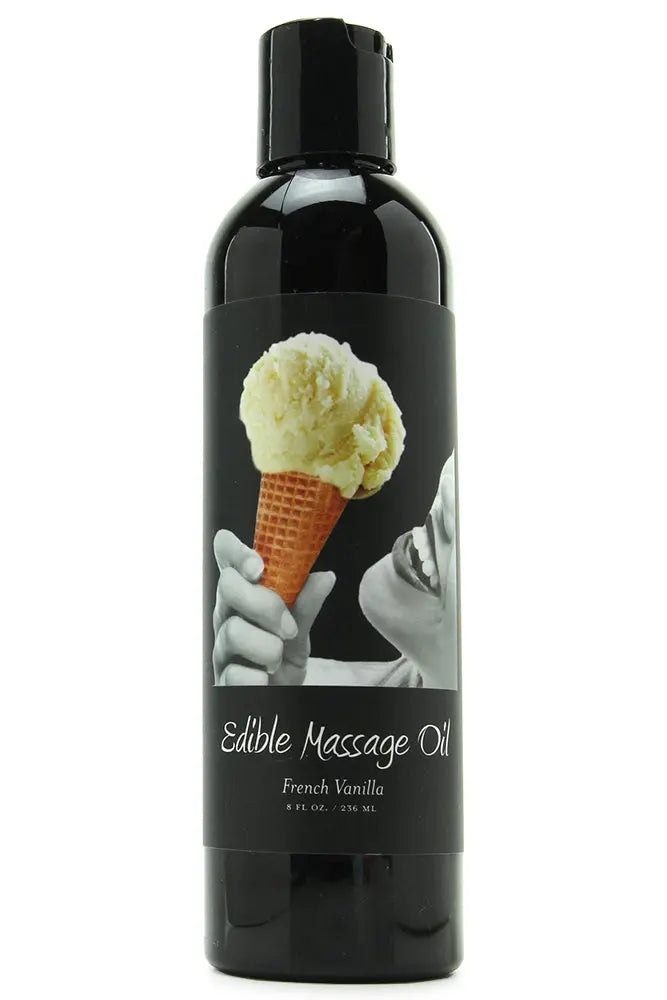 Edible Massage Oil 8oz/236ml in Vanilla Earthly Body