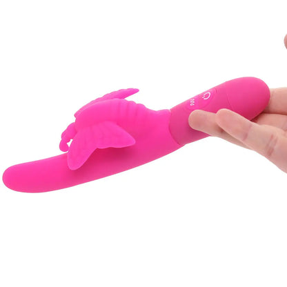 Fluttering Butterfly Vibe in Pink CalExotics on hand