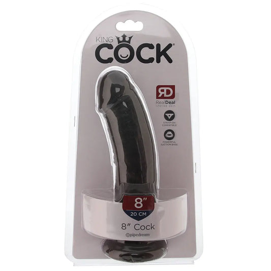King Cock 8 Inch Dildo in Brown King Cock