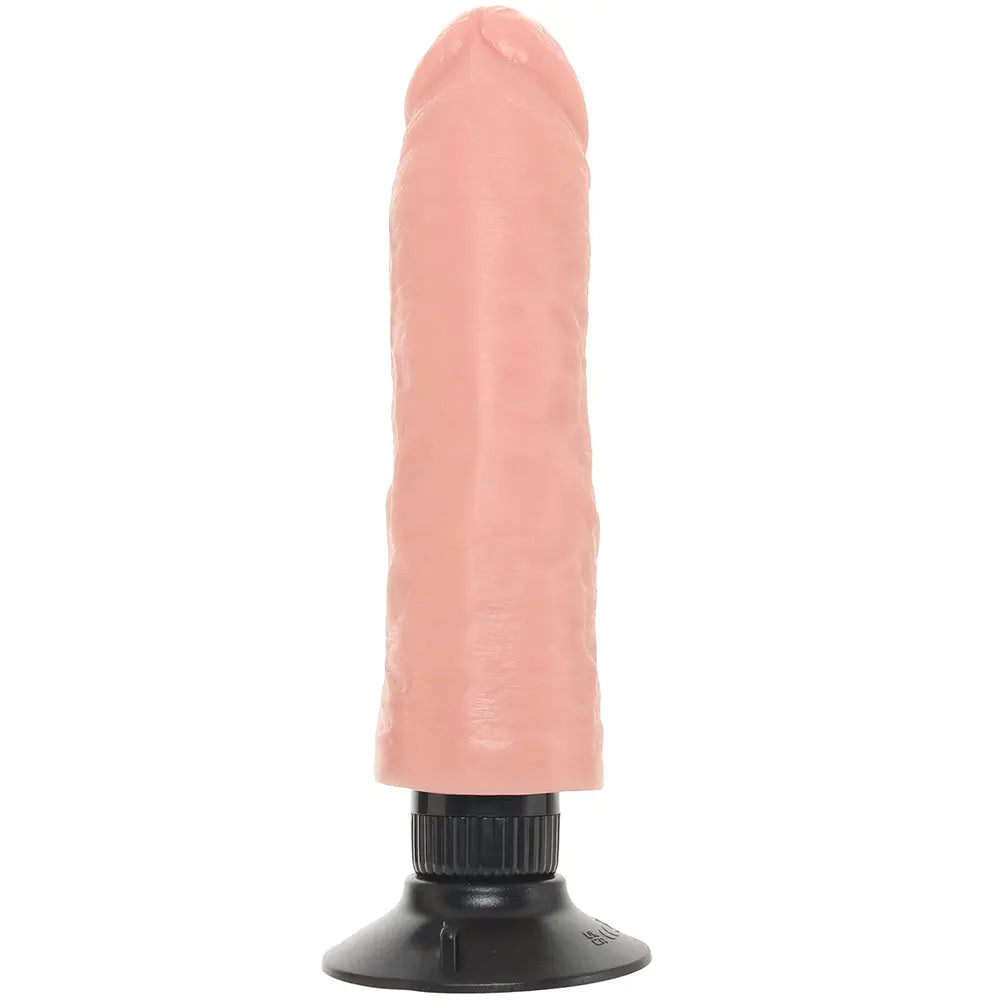 King Cock 8 Inch Vibrating Suction Dildo in Flesh Calgary Same-Day Delivery Pipedream other view