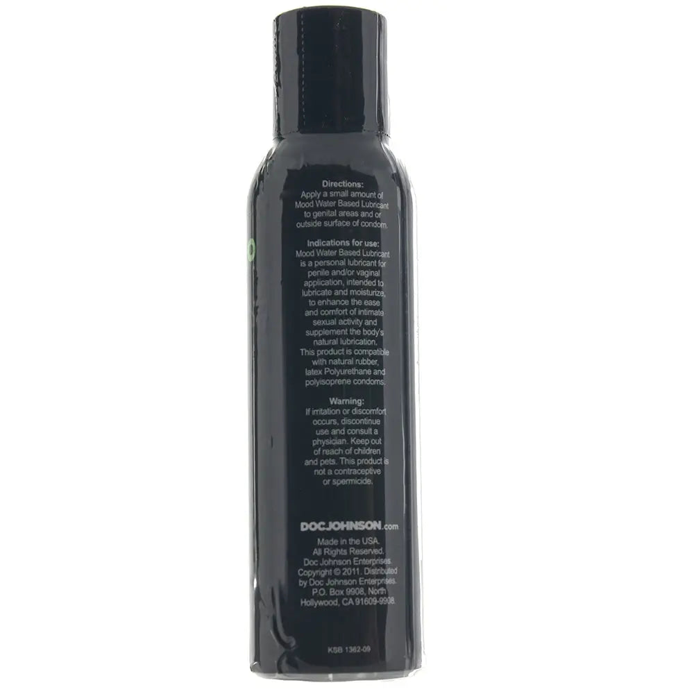Mood Lube 4oz/113g in Water Based Doc Johnson back view
