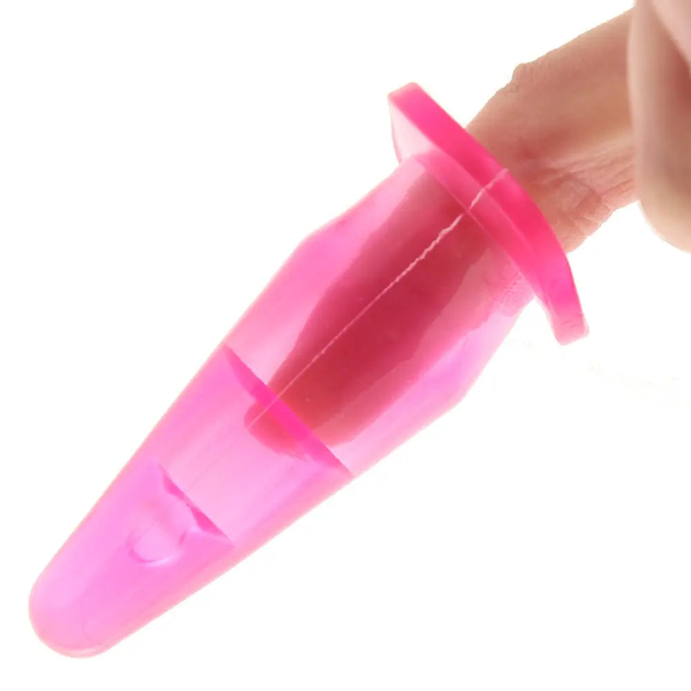 Pink Elite Supreme Anal Play Kit Calgary Same-Day Delivery Nasstoys on finger