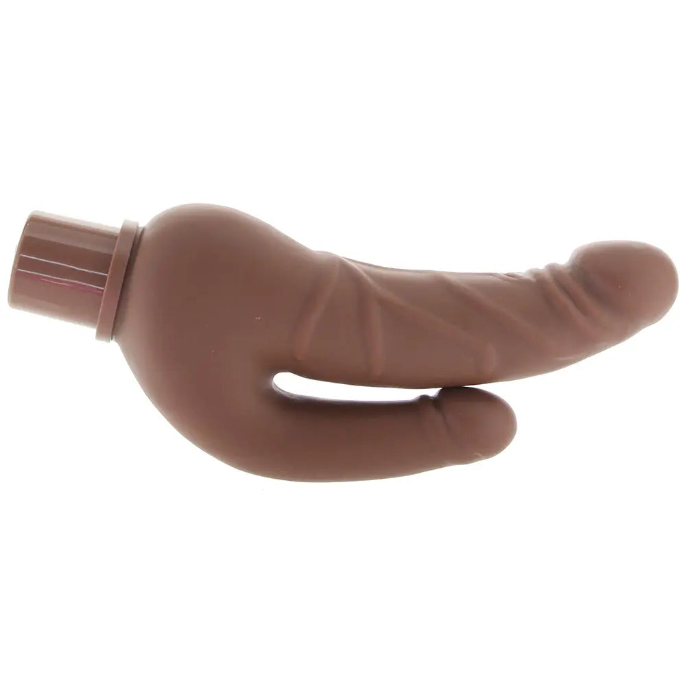 Power Stud Rechargeable Over & Under Vibe in Brown Power Studs side view