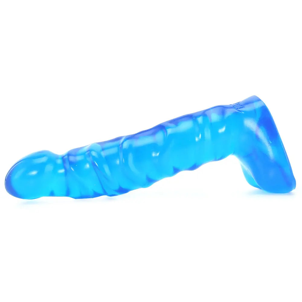 Raging Hard-Ons Slimline 5.5 Inch Ballsy in Blue laying position Sex Toys Calgary Same-Day Delivery Doc Johnson