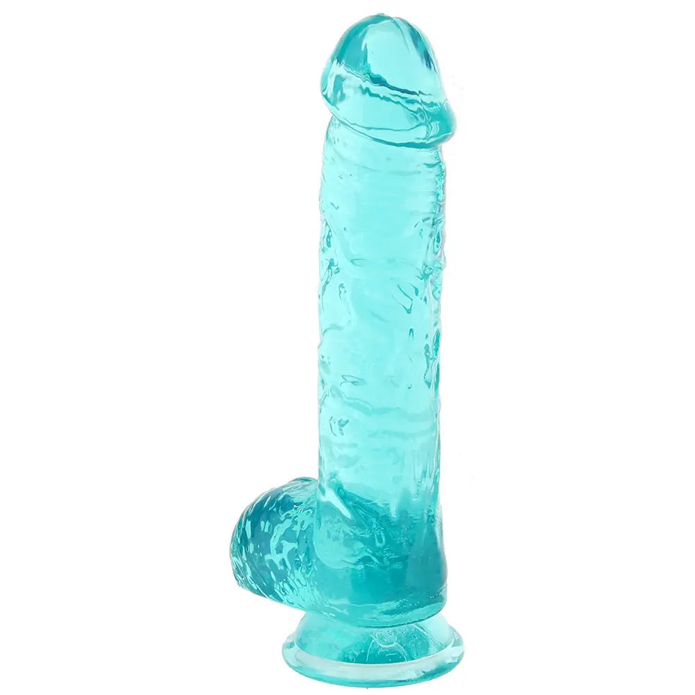 RealRock 6 Inch Realistic Ballsy Dildo in Turquoise Sex Toys Calgary Same-Day Delivery Shots Toys