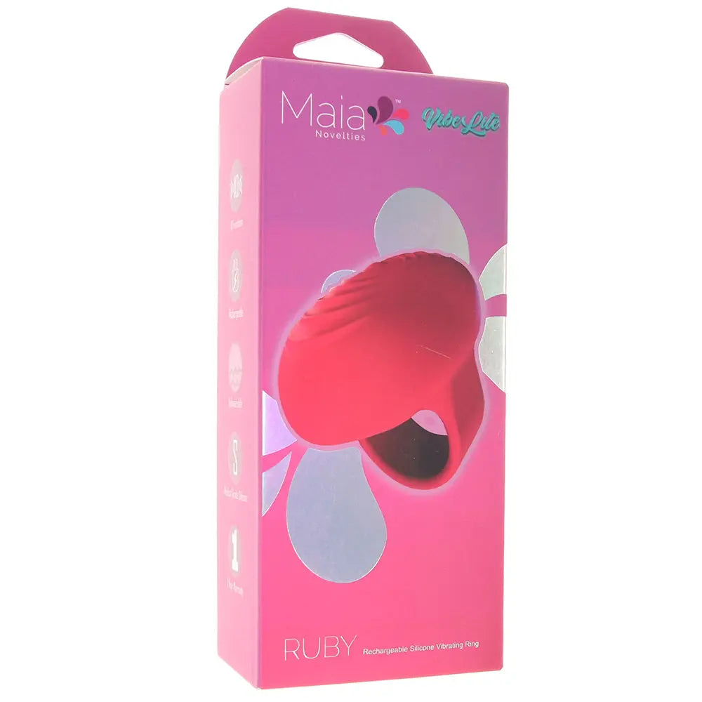 Ruby Silicone Ring Vibe Calgary Same-Day Delivery Maia packed