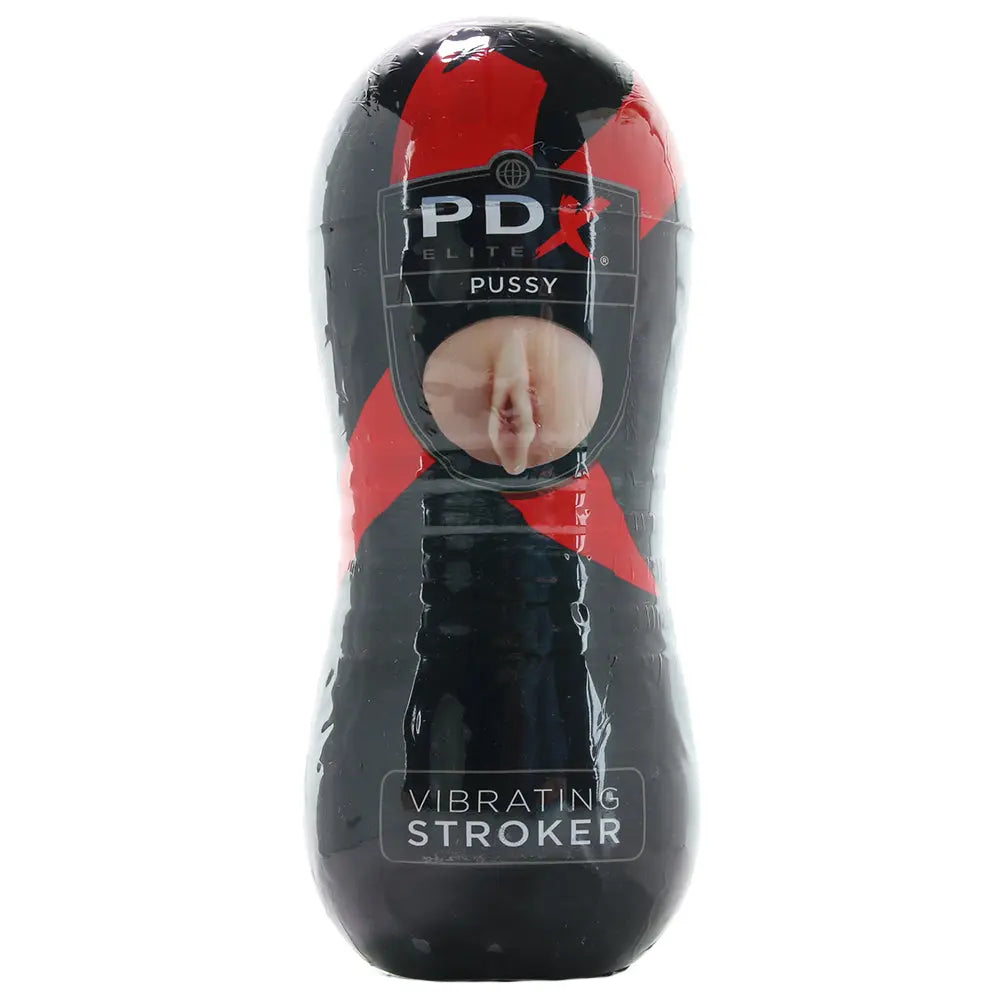 PDX Vibrating Fanta Flesh Pussy Stroker in Vanilla Pipedream