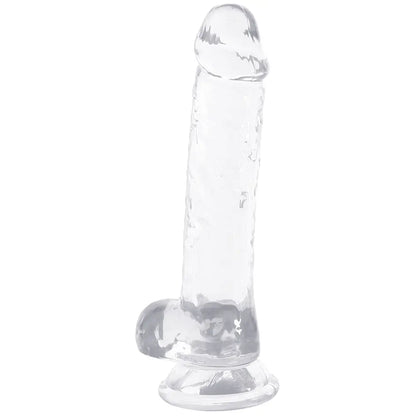 Naturally Yours 7 Inch Crystalline Dildo in Clear Calgary Same-Day Delivery Blush