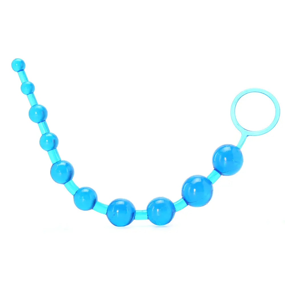 X-10 Anal Beads in Blue Calgary Same-Day Delivery CalExotics