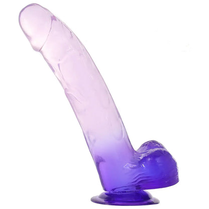 King Cock 9 Inch Ballsy Dildo in Purple Calgary Same-Day Delivery Pipedream