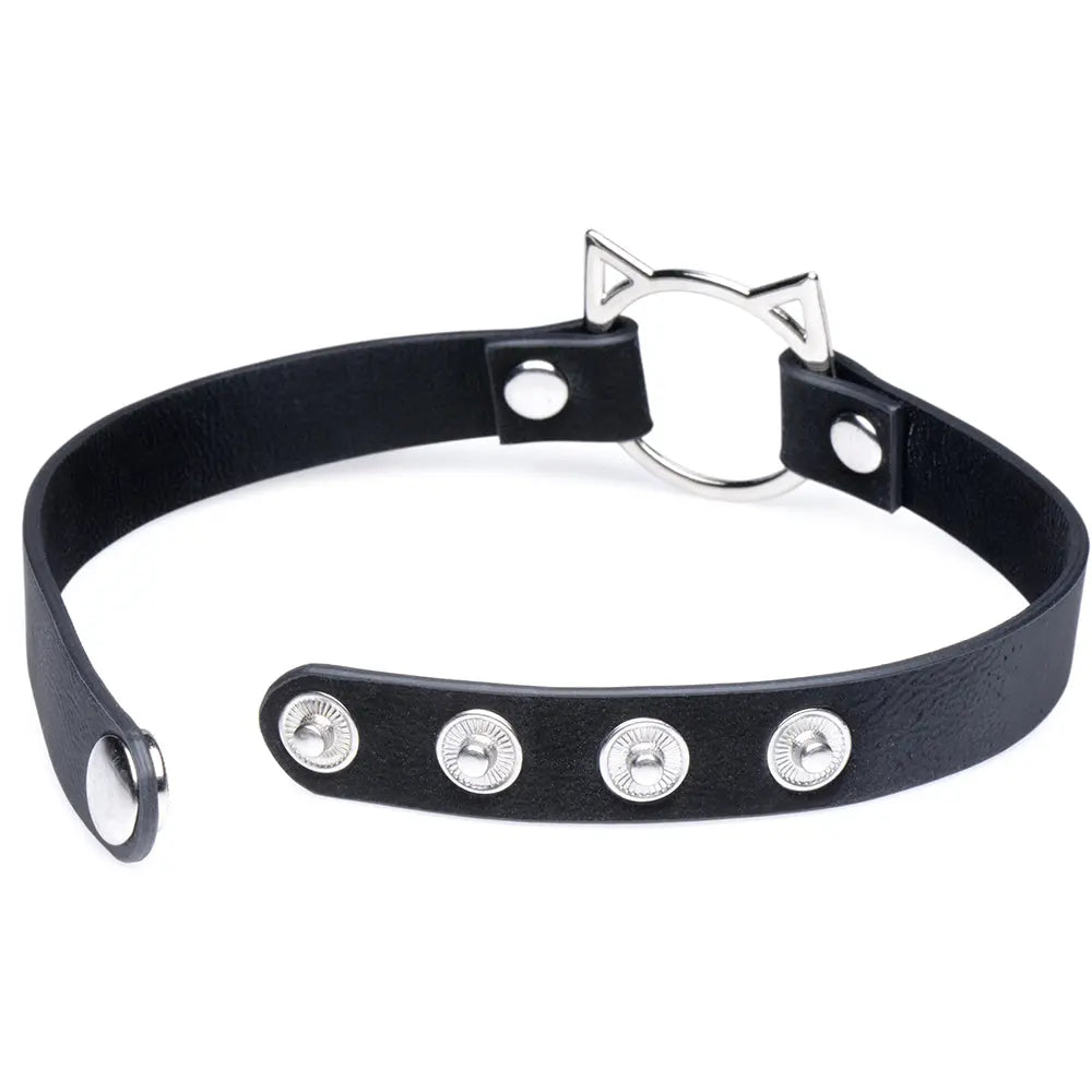 Master Series Kinky Kitty Slim Choker in Black Calgary Same-Day Delivery XR Brands