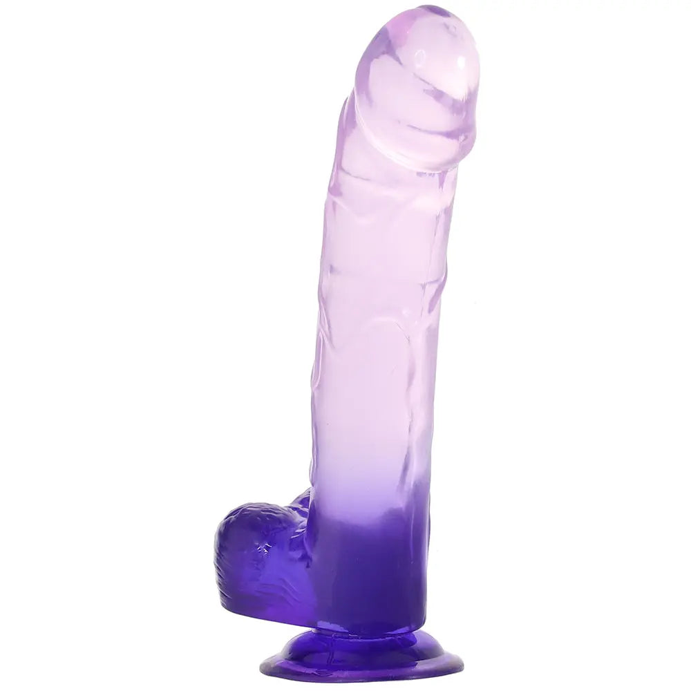 King Cock 9 Inch Ballsy Dildo in Purple Calgary Same-Day Delivery Pipedream