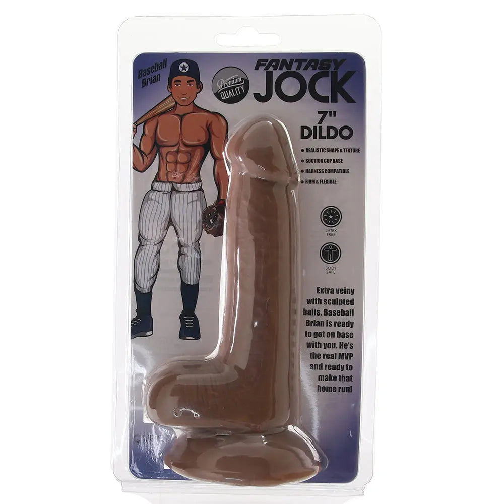 Fantasy Jock Baseball Brian 7 Inch Dildo Calgary Same-Day Delivery XR Brands