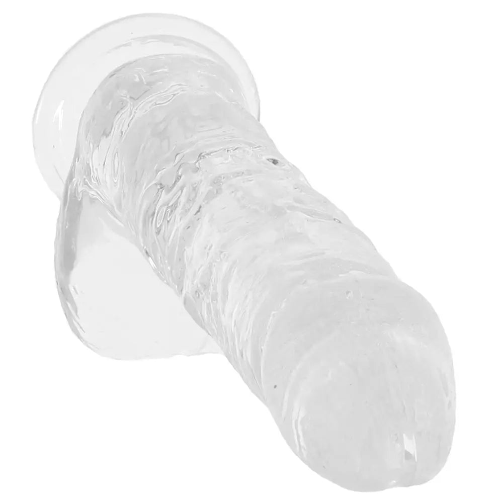 Naturally Yours 6 Inch Crystalline Dildo in Clear Calgary Same-Day Delivery Blush