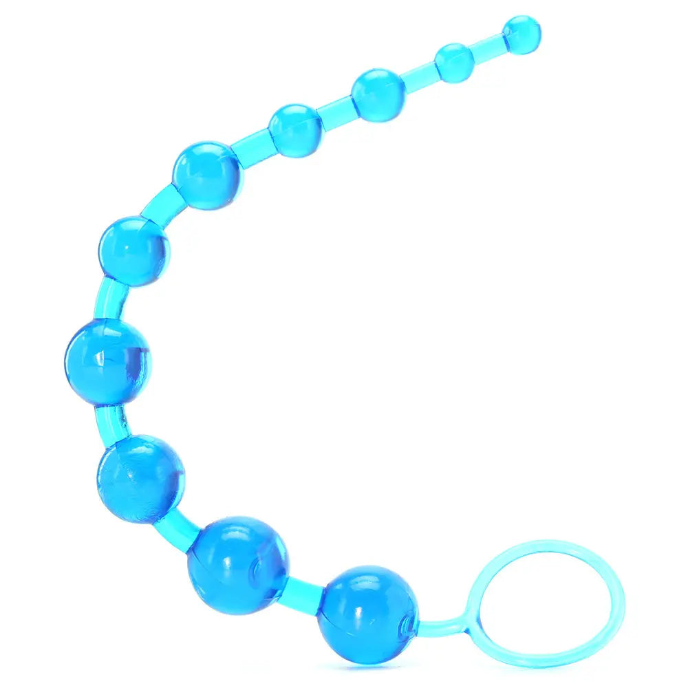 X-10 Anal Beads in Blue Calgary Same-Day Delivery CalExotics