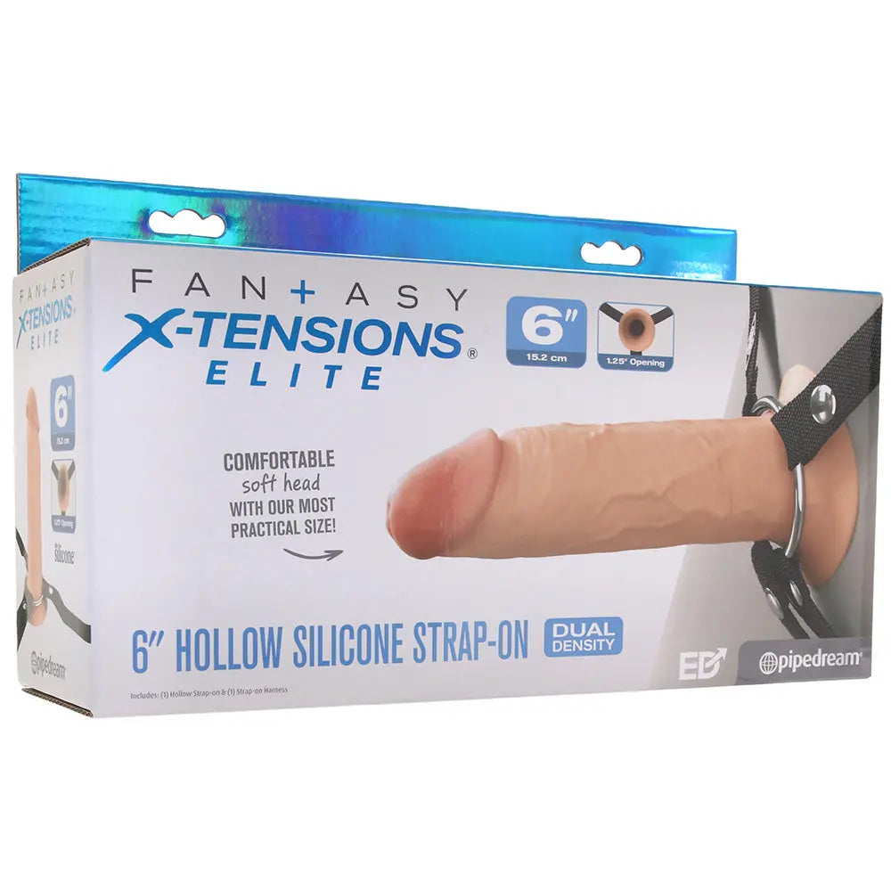 Fantasy X-tensions Elite 6 Inch Hollow Strap-On in Light Calgary Same-Day Delivery Pipedream