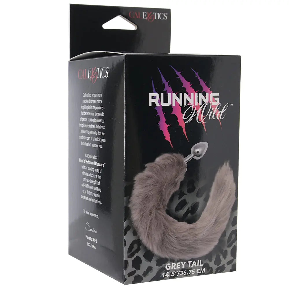 Running Wild Grey Tail Plug Calgary Same-Day Delivery CalExotics