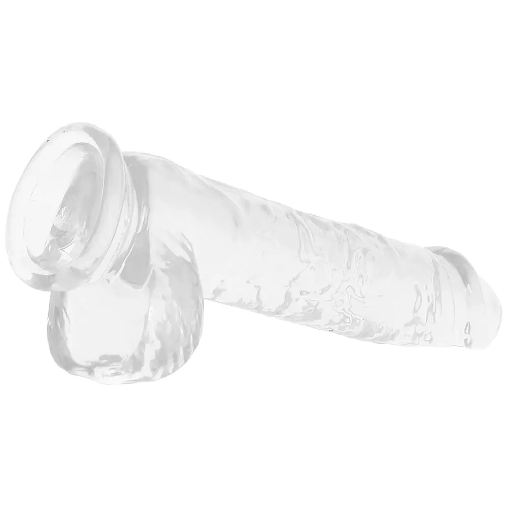 Naturally Yours 6 Inch Crystalline Dildo in Clear Calgary Same-Day Delivery Blush