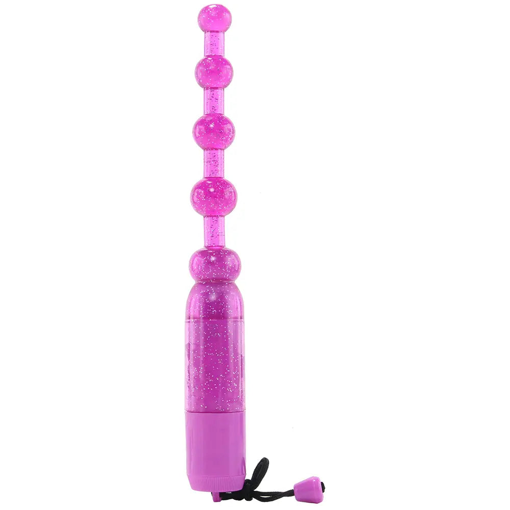 Waterproof Vibrating Pleasure Beads in Purple Calgary Same-Day Delivery CalExotics