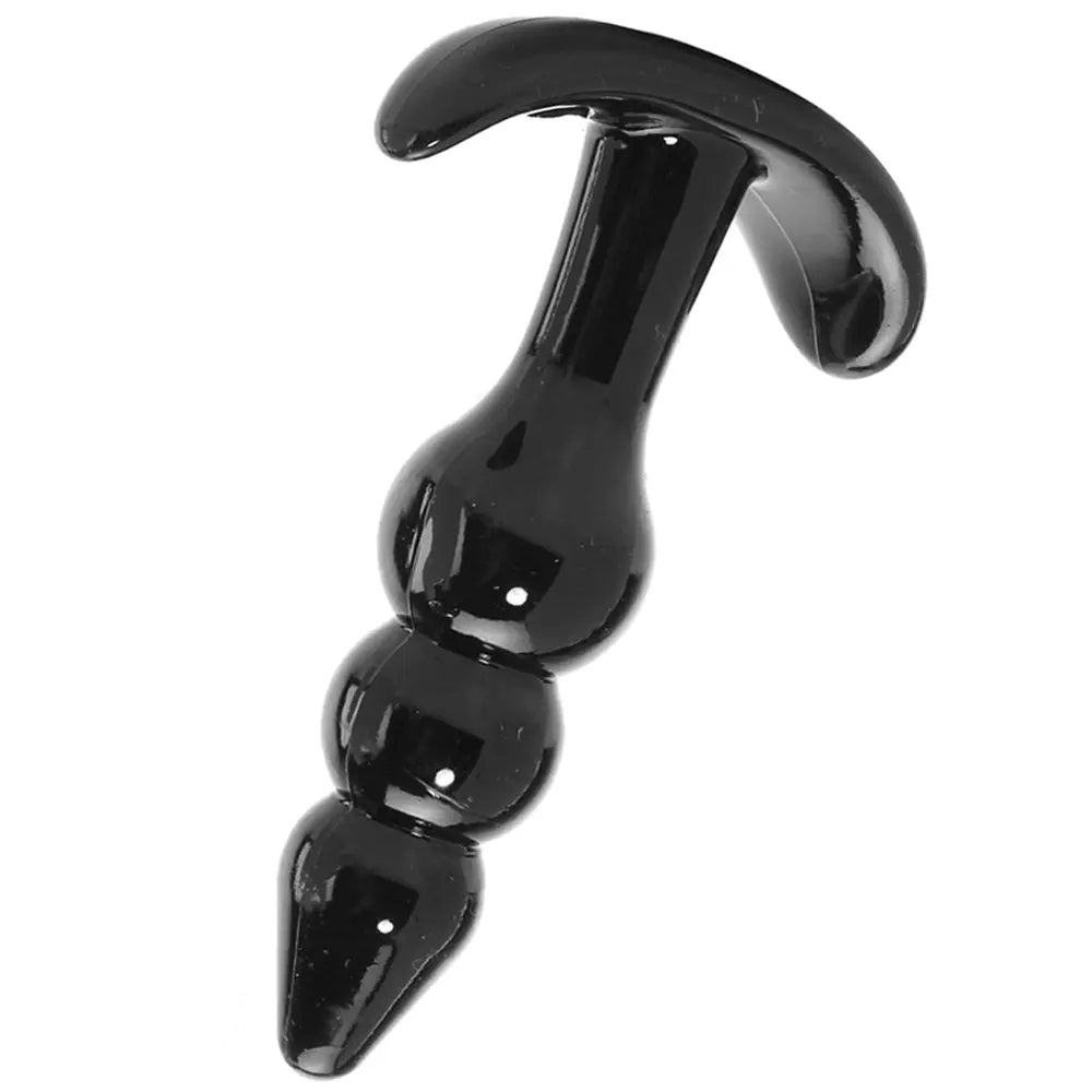 Jelly Rancher Ripple T Butt Plug in Black Calgary Same-Day Delivery ns novelties