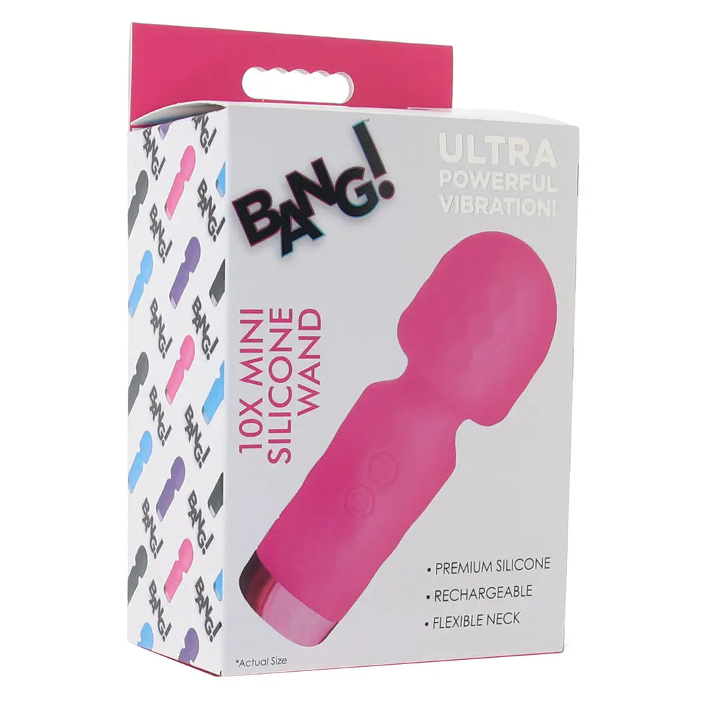 sex toy body wand sex wand packed Bang! Mini Silicone Wand in Pink Sex Toys Calgary SameDay Delivery 