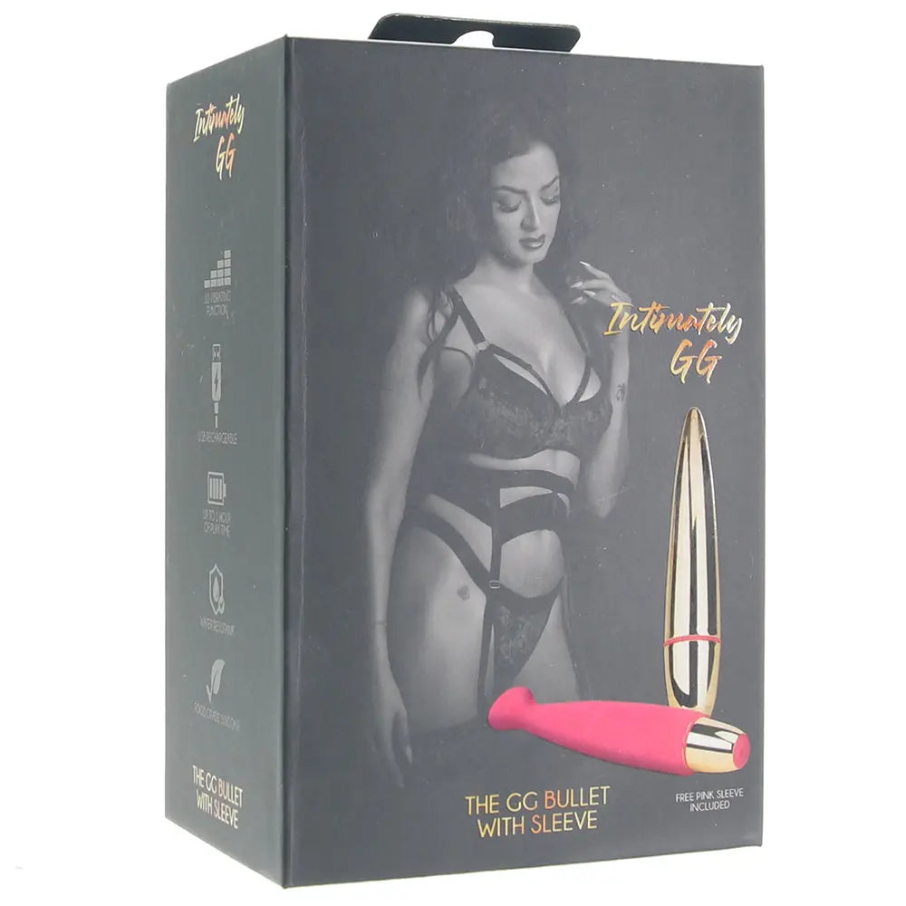 sex toy vibrator Intimately GG Bullet with Sleeve Vibe Sex Toys Calgary Same-Day Delivery secret toys delivery packed in box view