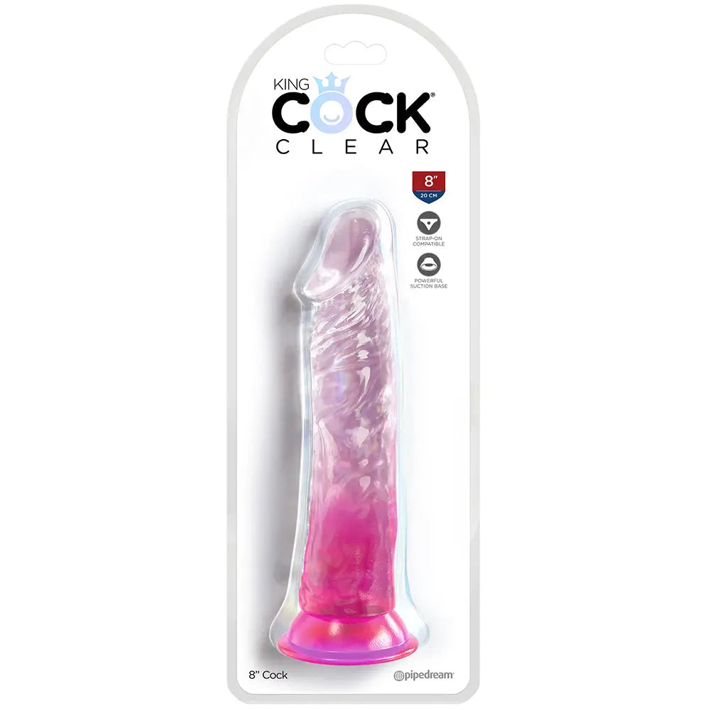 sex toys King Cock 8 Inch Dildo in Pink packed Sex Toys dildo Calgary Same-Day Delivery 